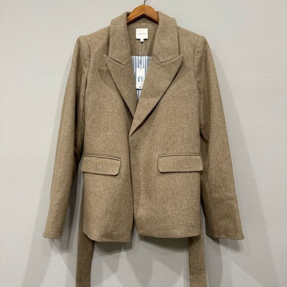Favorite Daughter Adrienne Belted Jacket Tan Large - Picture 4 of 15